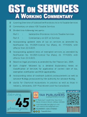 GST on Services - A Working Commentary